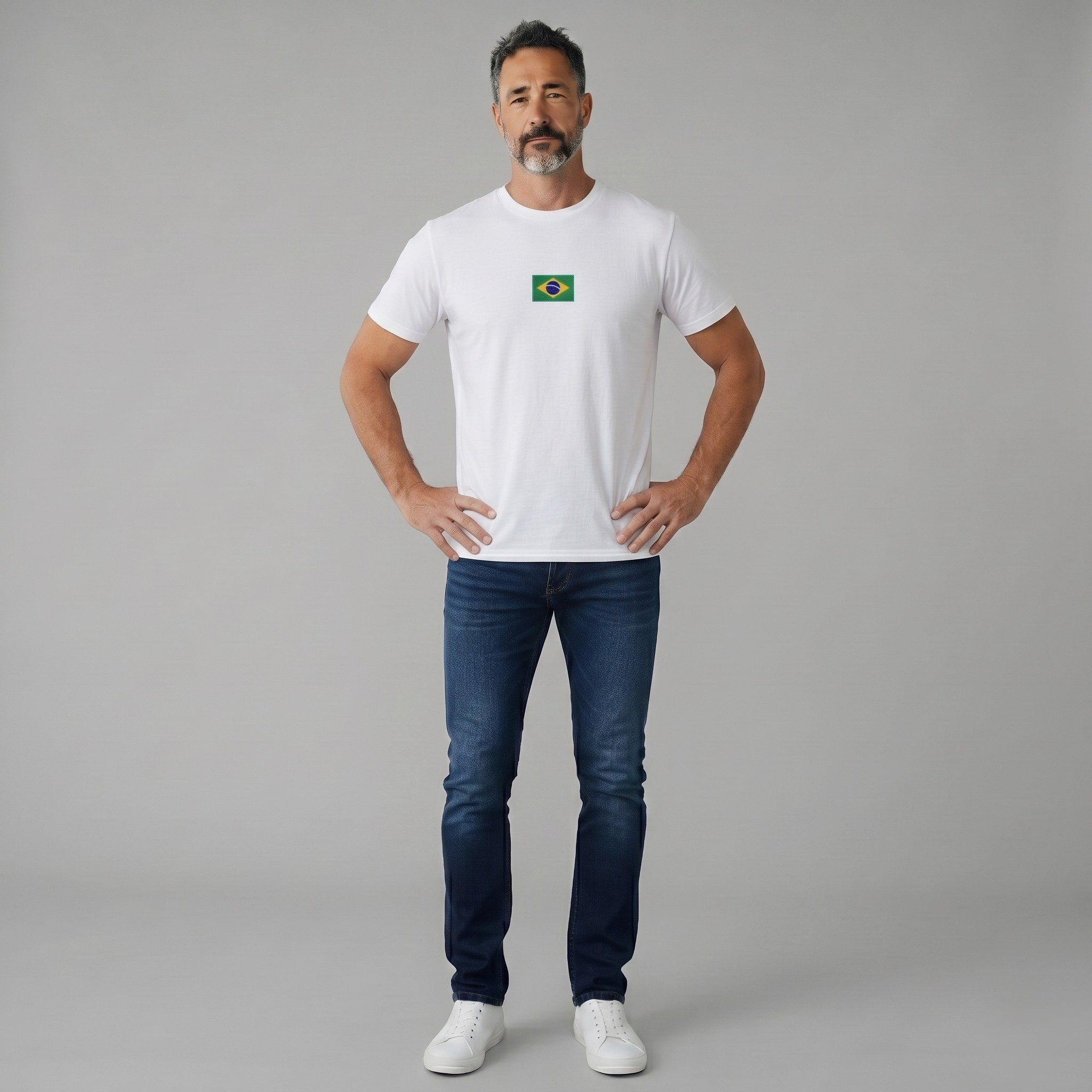 Camiseta Brasil Crew Masculina