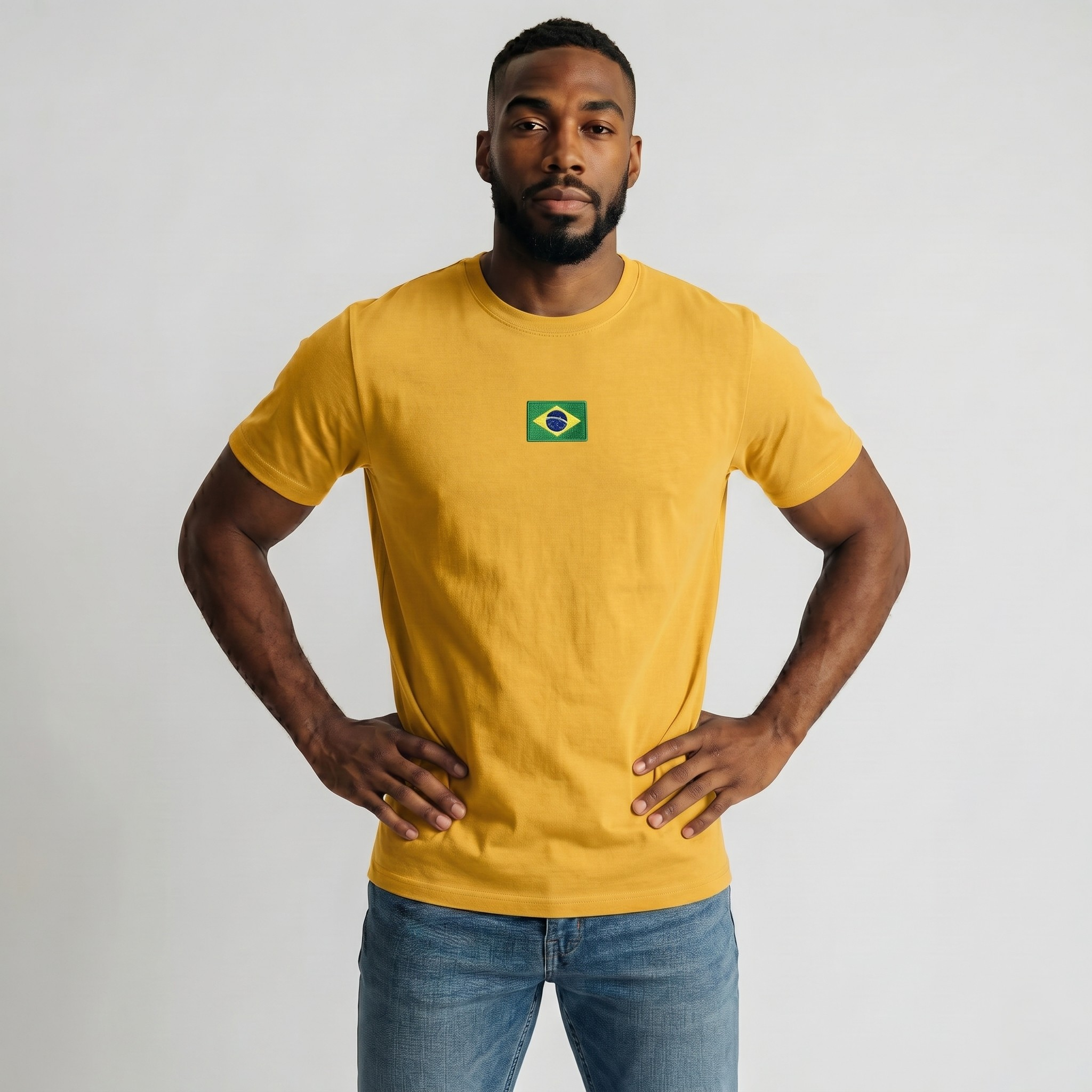Camiseta Brasil Crew Masculina