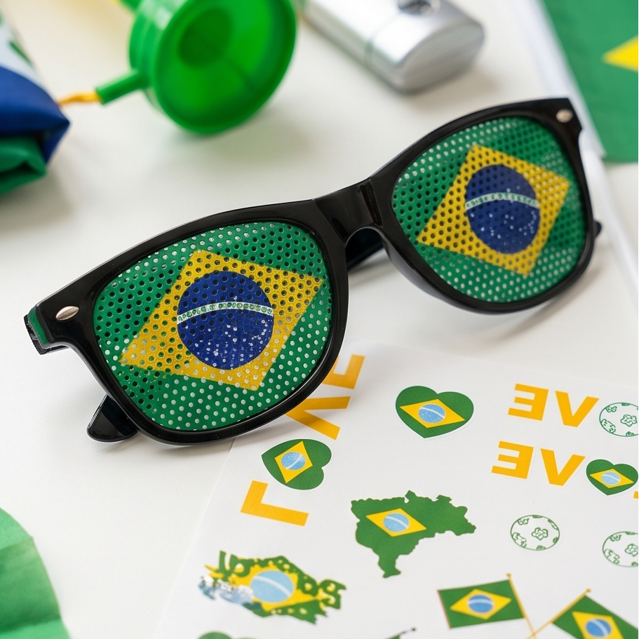Kit Torcedor 9pcs Brasil