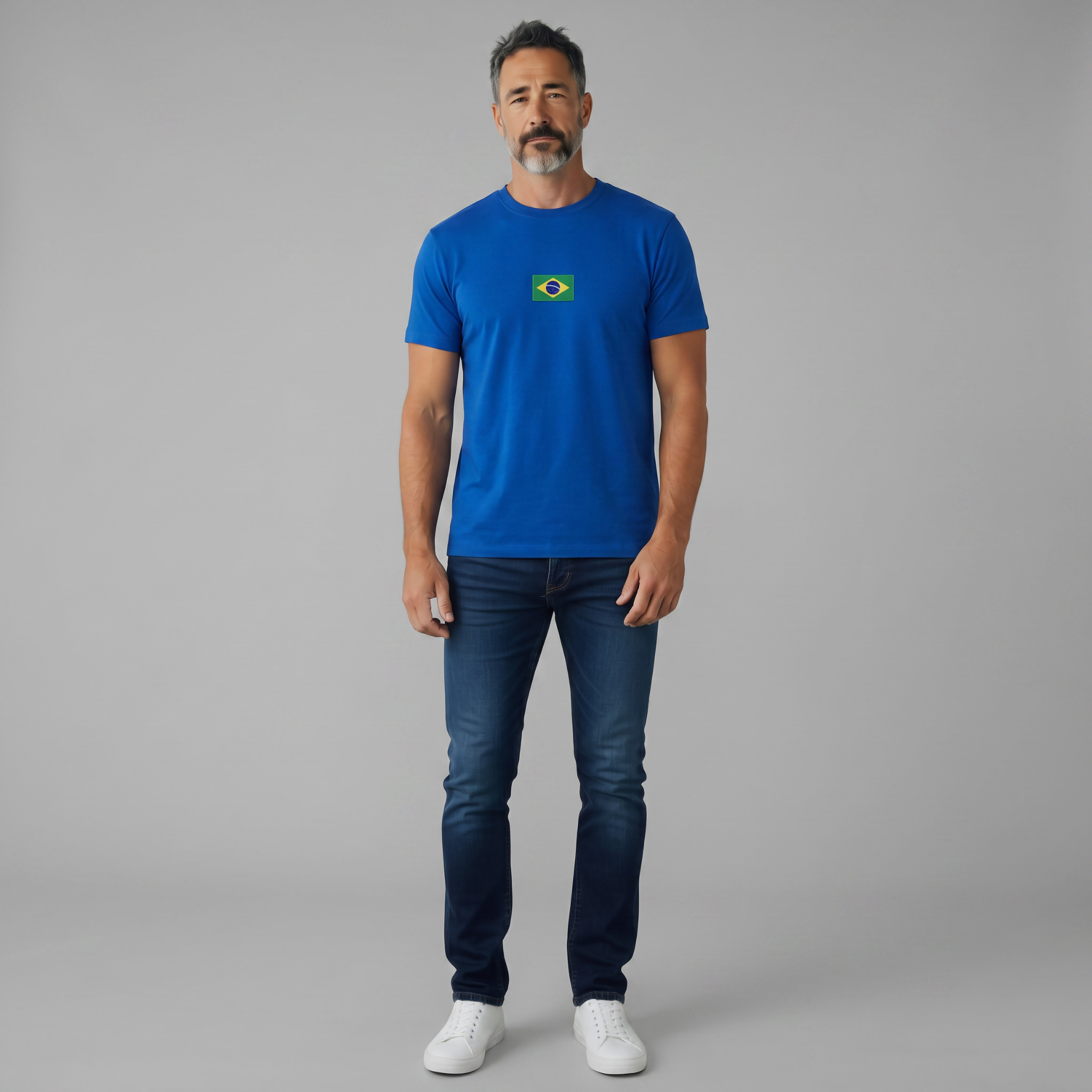 Camiseta Brasil Crew Masculina Secondary image