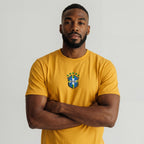 Camiseta Brasil Crew Brasão Masculina