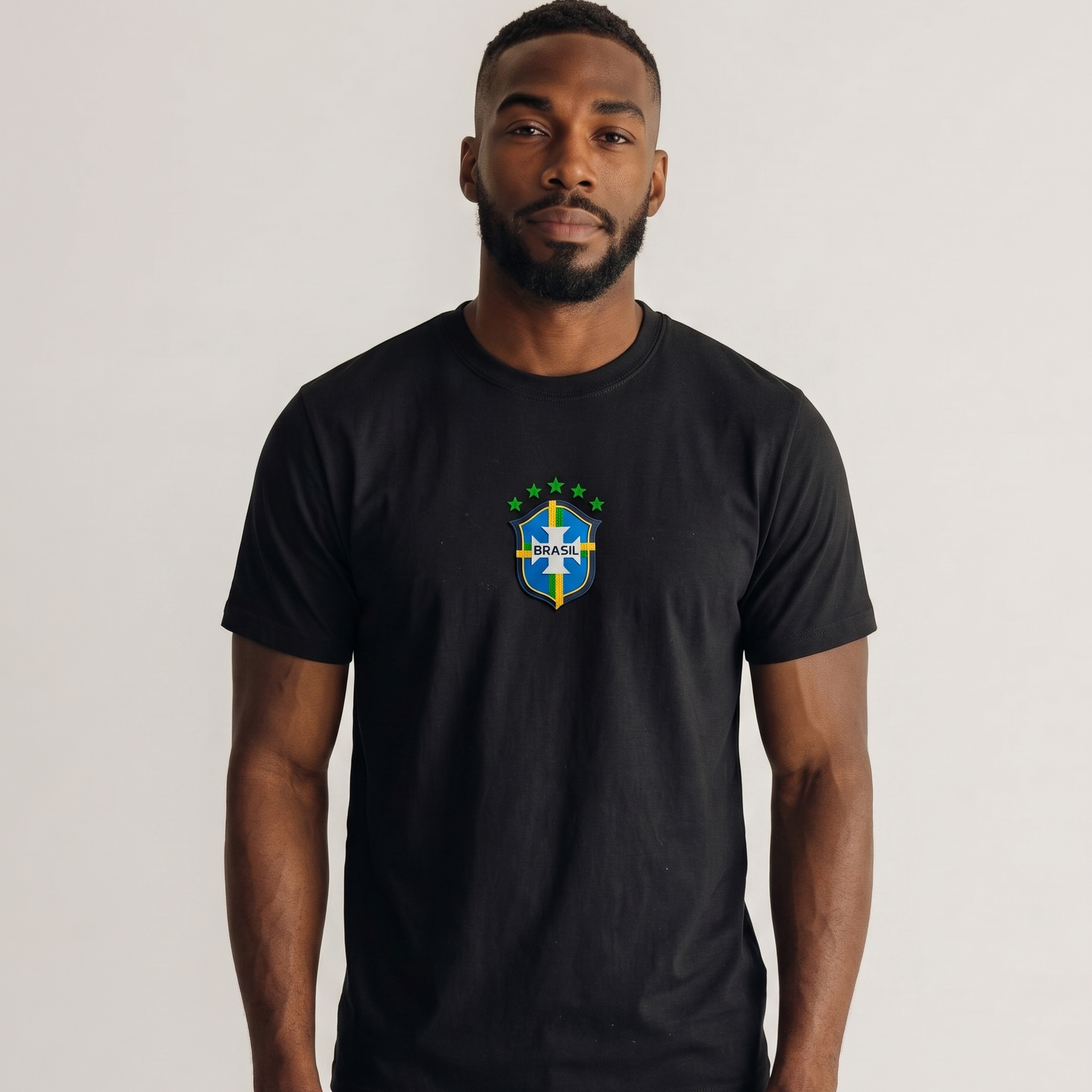Camiseta Brasil Crew Brasão Masculina Main image