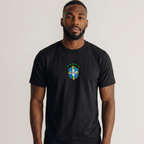 Camiseta Brasil Crew Brasão Masculina
