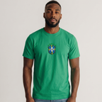 Camiseta Brasil Crew Brasão Masculina