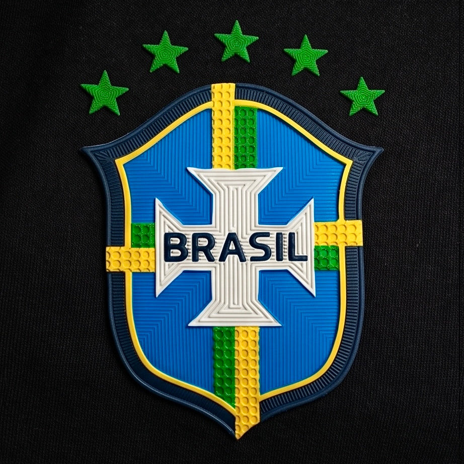 Camiseta Brasil Crew Brasão Masculina