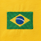 Baby Look Brasil Bordado Feminina