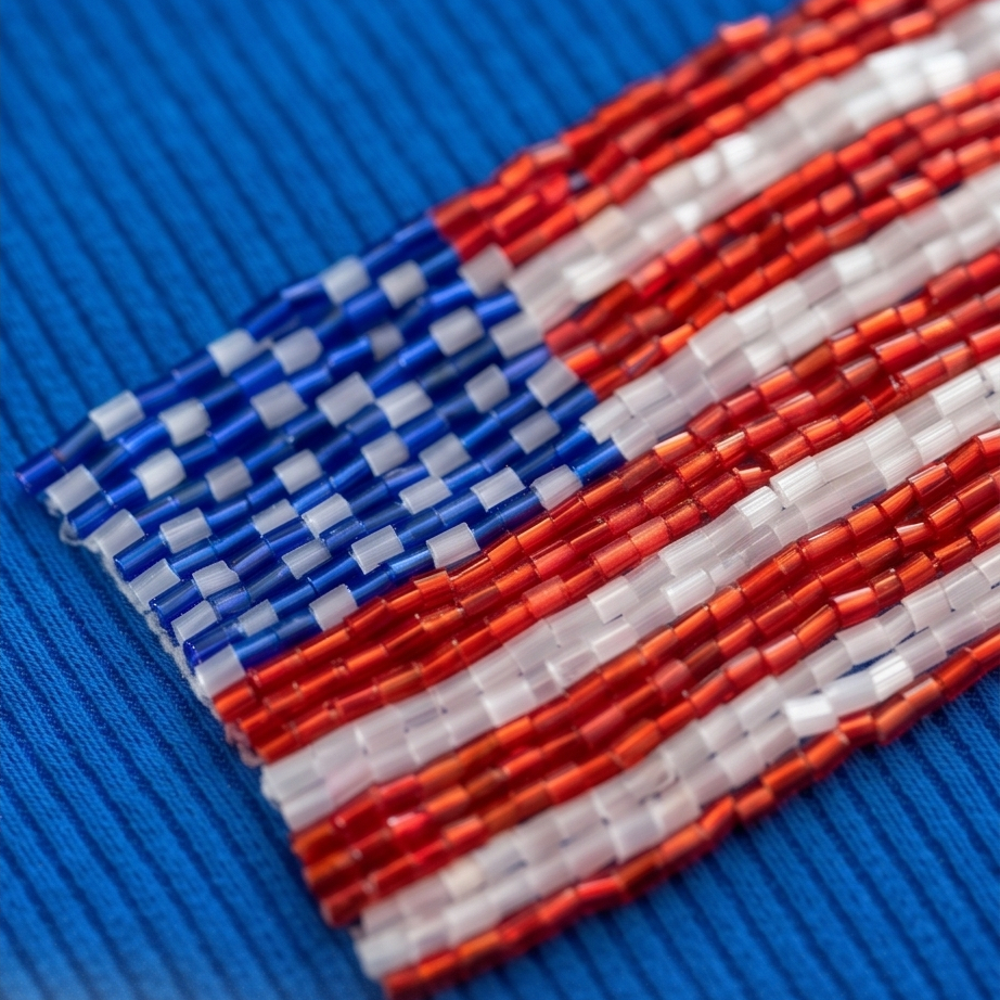 Tank Top USA Beaded