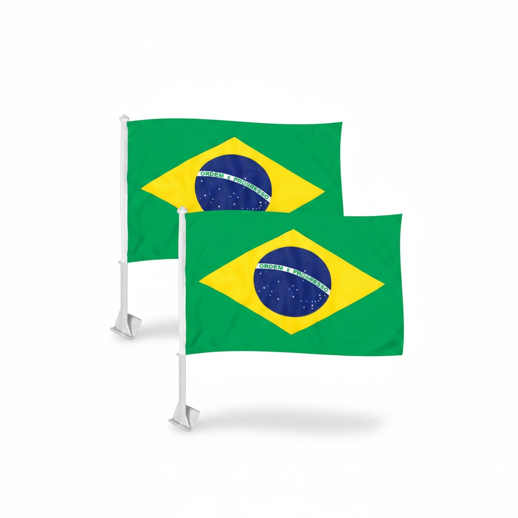 Bandeira para Carro Brasil 2pcs Main image