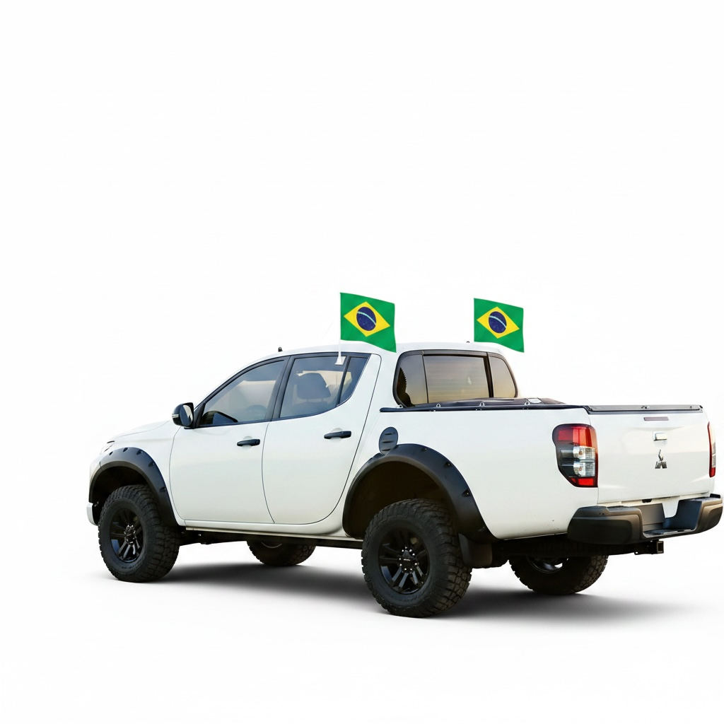 Bandeira para Carro Brasil 2pcs