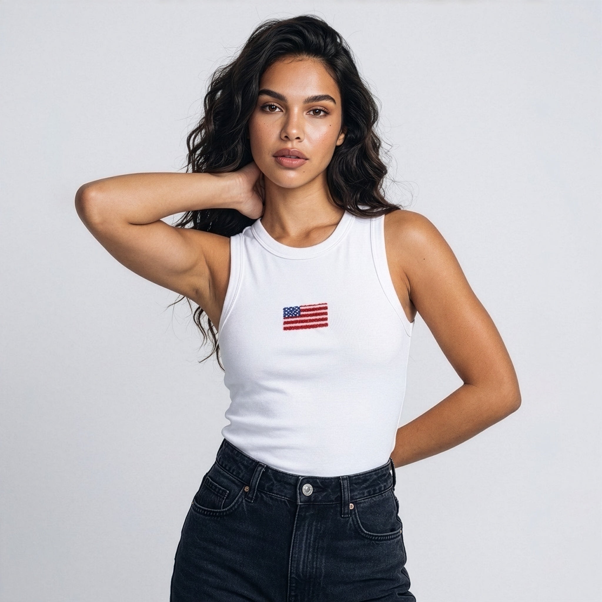 Tank Top USA Beaded Main image